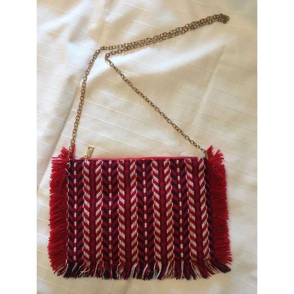 Bam Forever Crossbody Shoulder Bag, Purse, Red White and Blue, Boho